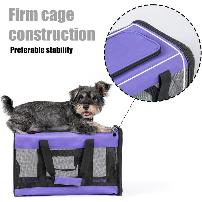 Транспортна переноска для собак та котів HITSLAM, складана, для подорожей, зелена (M)