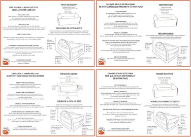 Крісло-печера для собак та котів Sleepy Fox® Premium - Крісло-гніздо, кремове жакардове покриття, розмір Small (65x55x40 см)