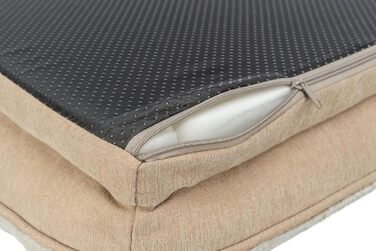 Ортопедичне ліжко для собак TRIXIE Vital Lino, 70x55 см, бежеве - м'яке ліжко з Memory Foam для старших собак