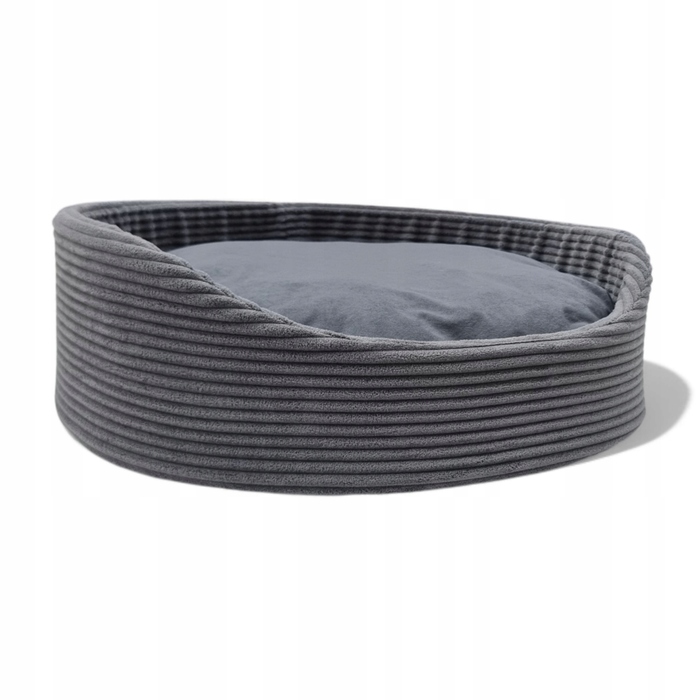 М'який манеж-лежак для собак Odol-Plusz, сірий, 55 см x 60 см