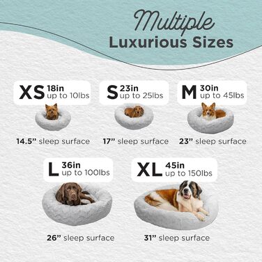 Круглий лежак для тварин Sheri The Original Calming Donut Lux - Сірий, 76 x 76 см