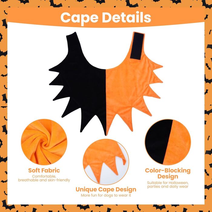 Костюм клоуна для собак Lelepet на Halloween, Cosplay, для свят, оранжевий, розмір M