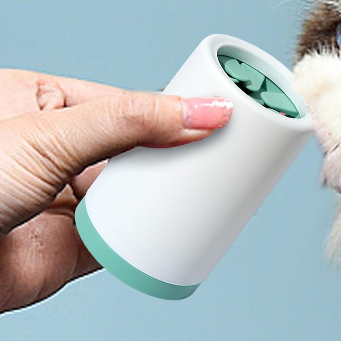 Очищувач лап для собак, мийка лап для домашніх тварин, мийка лап від бруду, силіконовий мийник лап, не протікає, простий у використанні, розміри: 10x8 см, 14x9 см, зелений