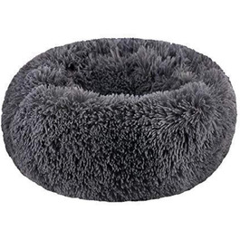 М'яке лежанка для котів та маленьких собак BODISEINT, середнього розміру, самонагріваюча, для дому, сірий колір, 60x20 см