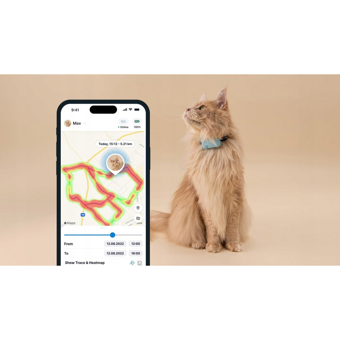GPS-локатор для котів Tractive CAT Mini — світло-зелений