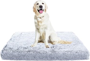 М'яке ортопедичне ліжко для собак та котів, 50x40x5 см, сірий колір. Антиковзаюча, м'яка, миється. Підходить для великих та середніх собак