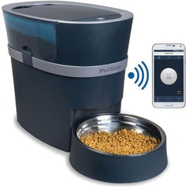 Автоматична годівниця PetSafe Smart Feed для сухого корму, з керуванням через смартфон, 1,5 л, чорна/сіра
