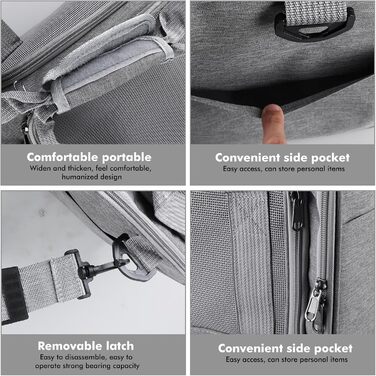 Транспортна сумка для кота/собаки WANDGU: складана, дихаюча, до 7 кг, з повідком та плечовим ременем