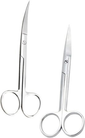 Набір професійних ножиць для грумінгу собак та котів BESTYASH (4 шт.) - прямі та зігнуті, нержавіюча сталь, ергономічний дизайн