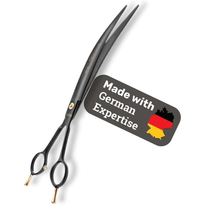 Ножиці кухонні EHASO Revolution Black Schere Titanium 25 см, вигнуті, японські