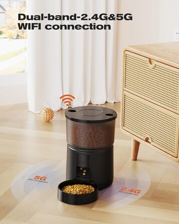 Автоматична годівниця для котів та собак SOOFPET з WiFi (2.4G/5G) - дозатор сухого корму для домашніх тварин