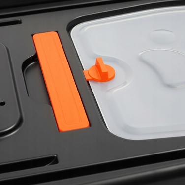 Відкритий лоток-куветра для котів із нержавіючої сталі, чорний