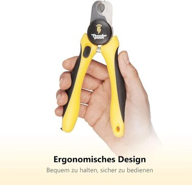 Професійна ножиця для догляду за кігтями собак Thunderpaws з захистом, замком безпеки та пилочкою (середній-великий, зелений)