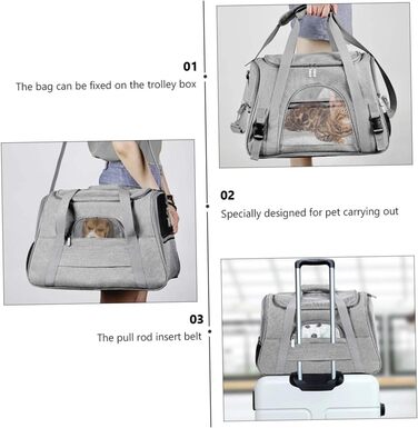 Трансформер для тварин ANDRESLAD: переноска для собак та котів з дихаючого оксфордського матеріалу