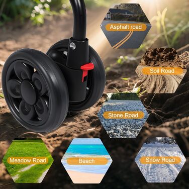 Kamulouk Візок для собак з 4 колесами, туристичний, для вигулу домашніх тварин, з тримачем для напоїв, універсальний для котів та собак, з дихаючою сіткою, для середніх та маленьких собак (Рожевий)