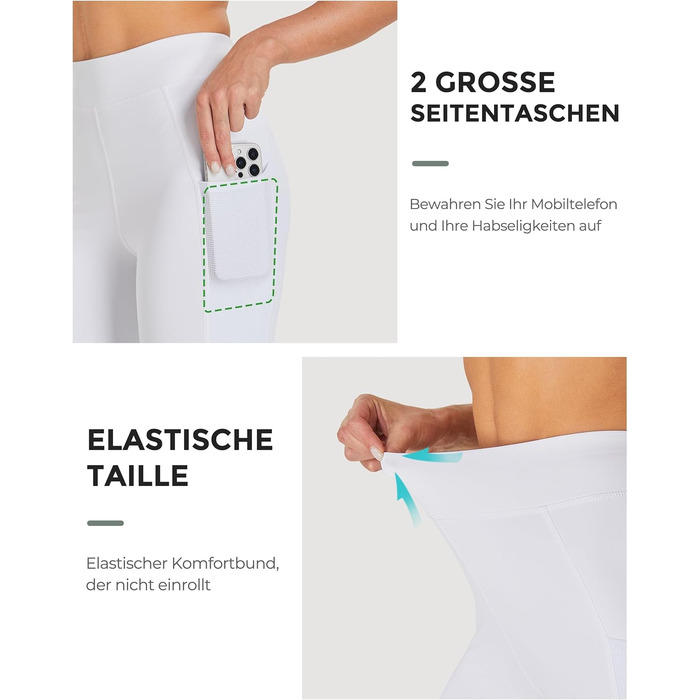 Легінси для верхової їзди для дівчаток FitT4 з силіконовими накладками, дихаючі та еластичні, для верхової школи та їзди на велосипеді (білий, S)