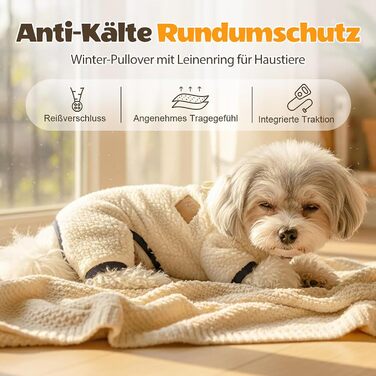 Зимовий комплект: комбінезон та куртка для собак, тепла куртка з флісовою підкладкою, для собак маленьких та середніх порід (2 шт. темно-синій, S)