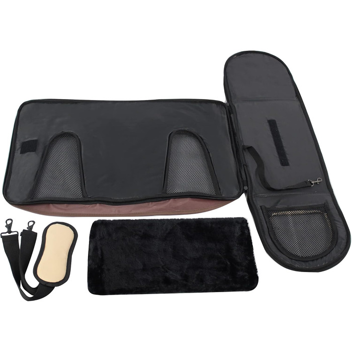 EliteField Deluxe Transportbox для тварин: м'яка переноска, гарантія 3 роки, сертифікована для авіаперевезень, різні розміри, 50.8 x 27.9 x 27.9 см, Колір: Коричневий+Бежевий