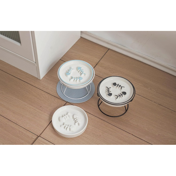 Підвищений миска для котів TRUNDISAN: проти блювоти, для здорового травлення та контролю ваги. Міцний та довговічний.