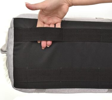 Автомобільний підлокітник для собак | Універсальний, миючий, зносостійкий, для середніх консолей, передніх та задніх сидінь | Сумка для собак, для маленьких порід | Колір: світло-сірий