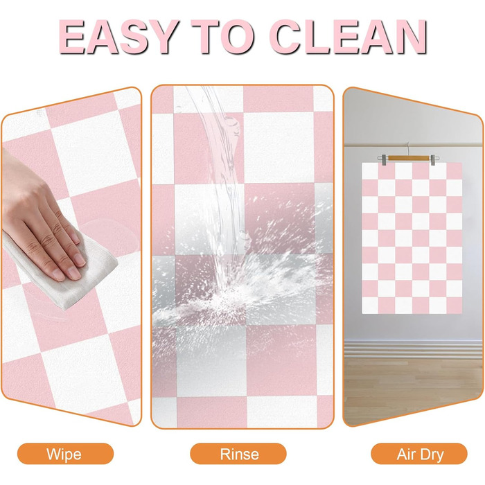 Килимок для годівлі котів та собак BLESWIN - антиковзкий килимок під миски для тварин, 71x42 см, чорно-білий