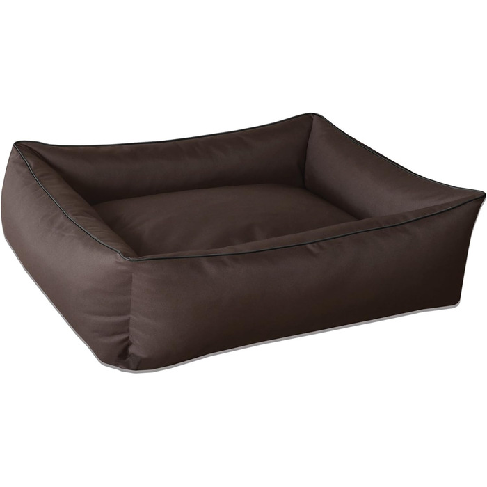 Ліжко для собак BedDog MAX, XXL, коричневе (CHOCOLATE), 120x85x23 см. Знімна та миюча наволочка, зручне собаче ліжко-корзина
