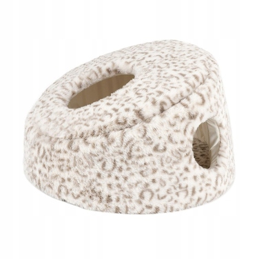 Ліжко-будиночок для котів CAVE Carinio: тепла лежанка-печера з двома входами, 48×48×29 см