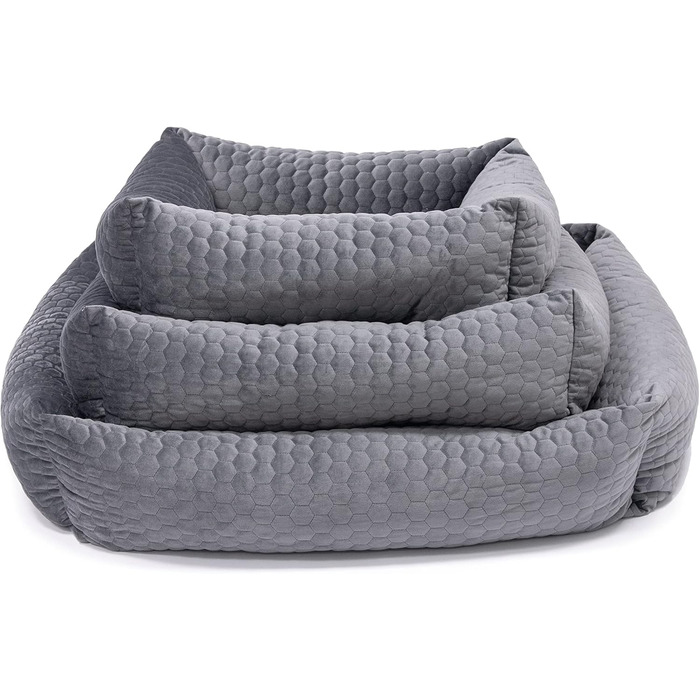 Ліжко для собак Karlie Liegebett Velvet L, 65x60x20 см, темно-сірий