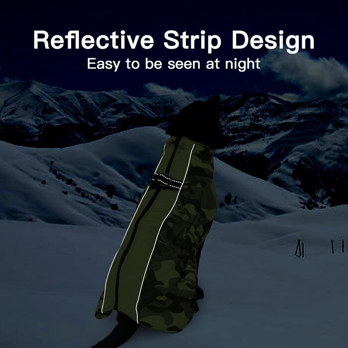 Теплий зимовий одяг для собак великих порід: куртка, комбінезон, жилет з блискавкою, камуфляжний принт (Французький бульдог, Мопс)