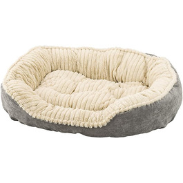 Ліжко для собак із штучної замші Sleep Zone, сіре, 81,3x63,3 см, м'яке та зручне, довговічне, пране, від Ethical Pets