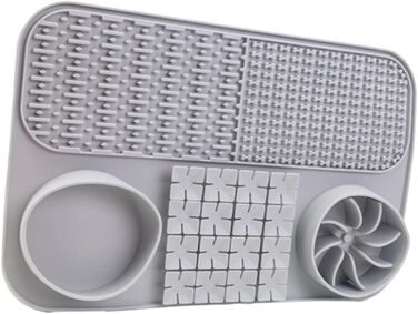 Лежак-іграшка для собак з повільним годуванням, інтерактивна кормушка-лежак, сірий | Лежак-пазл для собак, кормушка-лежак