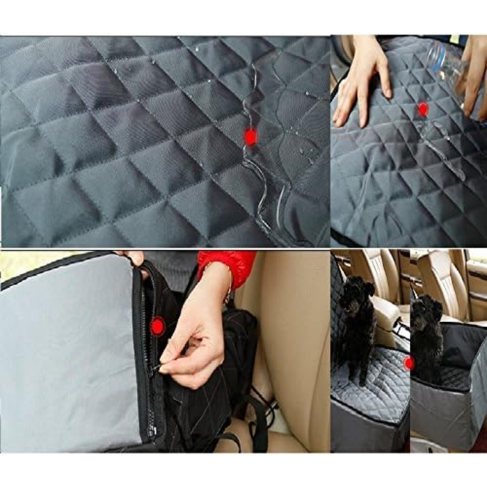 Захисний чохол на автосидіння для тварин (Hund, Katze) Oxford Tuch, чорний