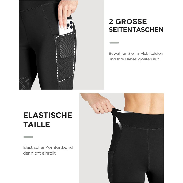 Спортивні штани для верхової їзди FitsT4 для жінок та дівчаток. Легінси для верхової їзди з силіконовими накладками на колінах, з боковими кишенями, дихаючі та еластичні. Ідеально підходять для верхової школи та їзди на велосипеді навесні/влітку. Чорний к