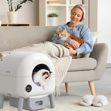 Автоматичний лоток для котів Katzenklo Selbstreinigend, 65л, XXL, з контролем через додаток, для 2+ котів