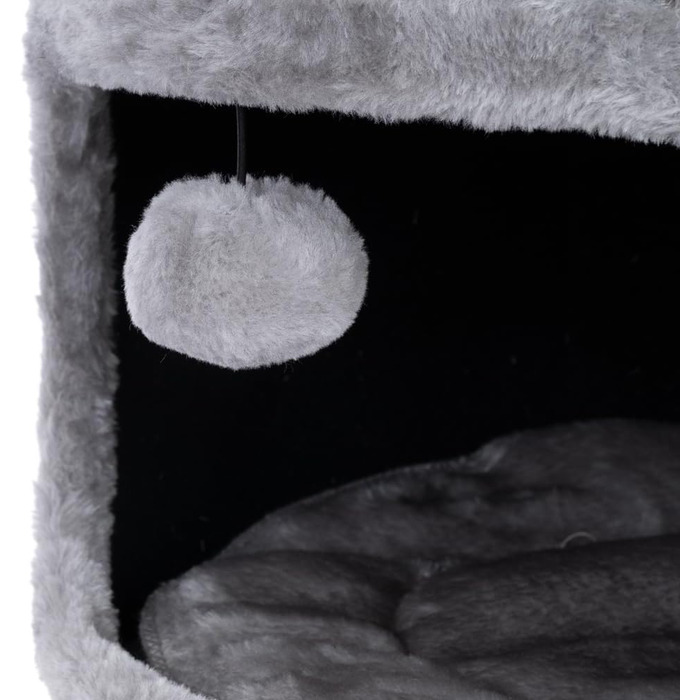 Дряпка для котів Natural Paradise Primrose | Стабільна дряпка з міцного сизалю | Сірий колір (XXL, 110 см)