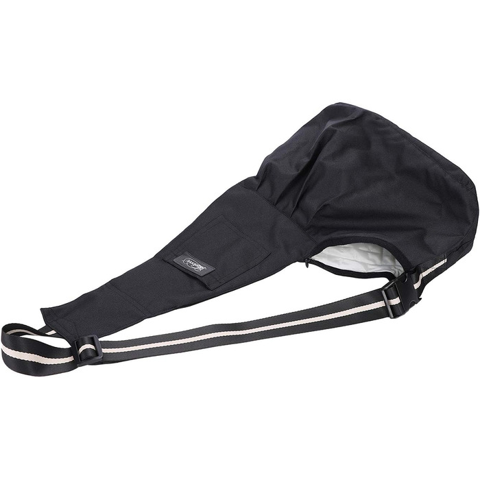 Сумка-переноска для собак і котів Oxford, чорна, регульована, до 5 кг, для подорожей та прогулянок