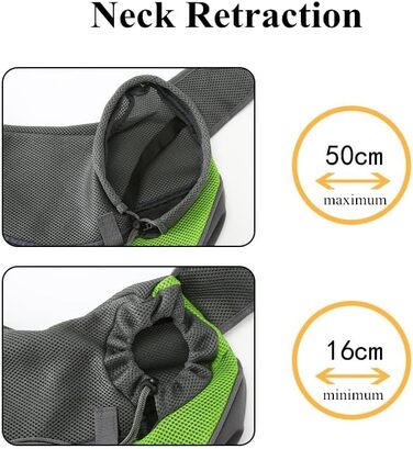 Транспортна сумка для собак та котів з регульованим плечовим ременем, дихаюча переноска для прогулянок та активного відпочинку (зелена, 45x28 см)