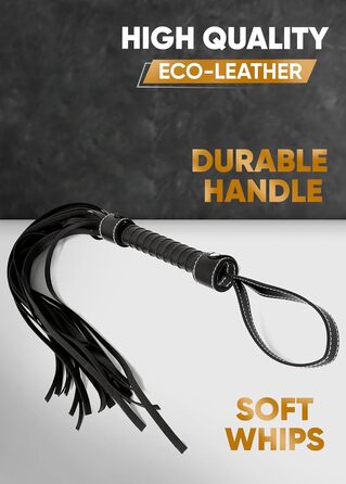 Набір для вершника RIDIN: 33 см батогом, 18 см реітгерте (указка) - для дресування коней, чорний