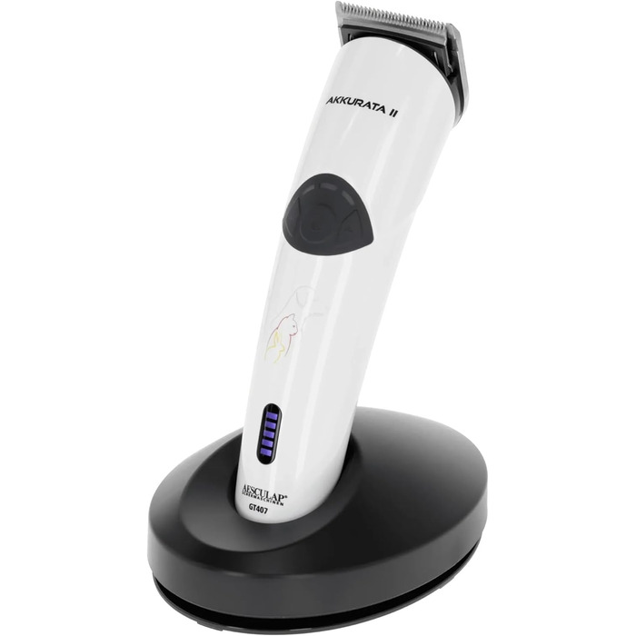 Машинка для стрижки собак Rotschopf24 Aesculap Akkurata 2 GT407. Безшумна, легка, акумулятор/мережа, 3 швидкості, титановий ніж, сумка Rotschopf24. Зроблено в Німеччині