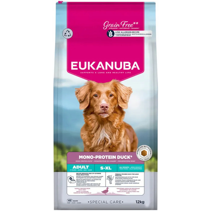 Сухий корм Eukanuba Mono-protein з качкою, 12 кг
