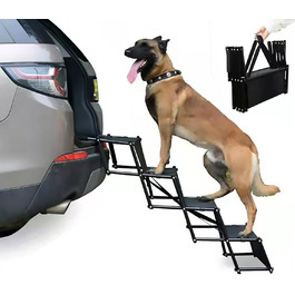 Рампа для собак, складана, до 60 кг, захист суглобів, для великих та маленьких собак, легко складна, для дому