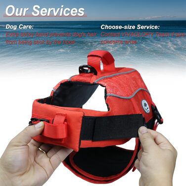 Жилет для плавання собаки VIVAGLORY Front Float, зелений, L (53-63 см окружність грудної клітки)