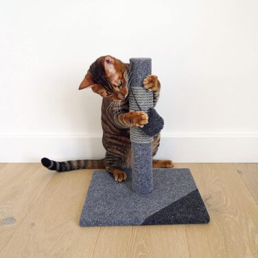 Котячий когтетоп Rosewood 40146 стильний та сучасний, з повсті та сизалю, антрацит