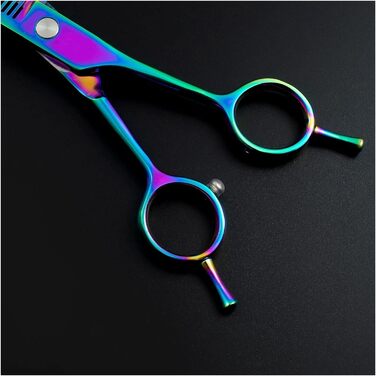 Ножиці для грумінгу домашніх тварин RWRAPS 7 дюймів, модель 'Райдужний рибка', для собак та котів, професійні