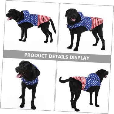 Теплий зимовий халат для собак Alasum з капюшоном, XL, дихаючий - для великих собак