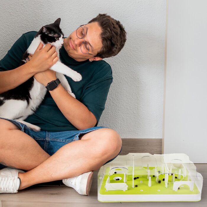 Інтерактивна годівниця-головоломка для котів ALL FOR PAWS, інтелектуальна іграшка, розвиваюча іграшка для котів