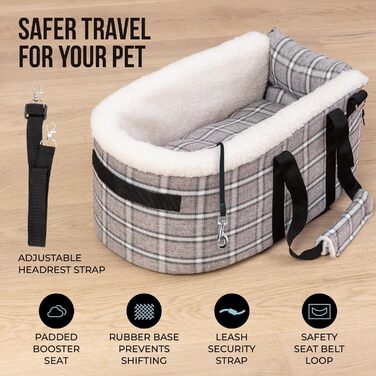 Автокрісло для собак – автосидіння для маленьких собак до 5,9 кг. Безпечне автосидіння для собак у легкових автомобілях та SUV