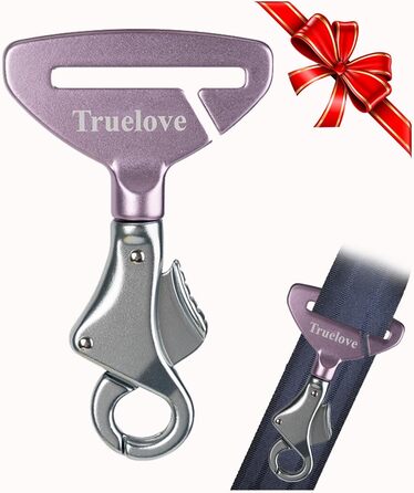 Посилений собачий нашийник-кріплення для авто, безпечна пряжка, сумісний з усіма авторемнями, для нашийників та шлейок, TLM1993-Lila