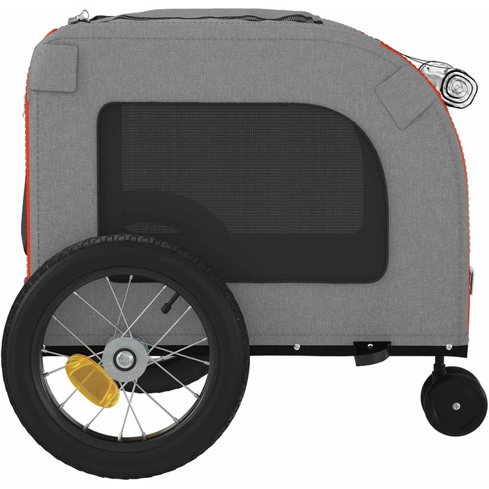 Фіксатор для велосипеда Oxford, оранжевий/сірий, для собак, модель 93844