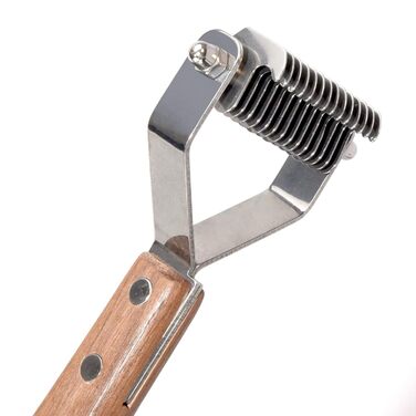 AIDIYA Coat King - щітка для грумінгу собак, триммінг, видалення підшерстка, 17+9 двосторонні зубці (7.2 см)